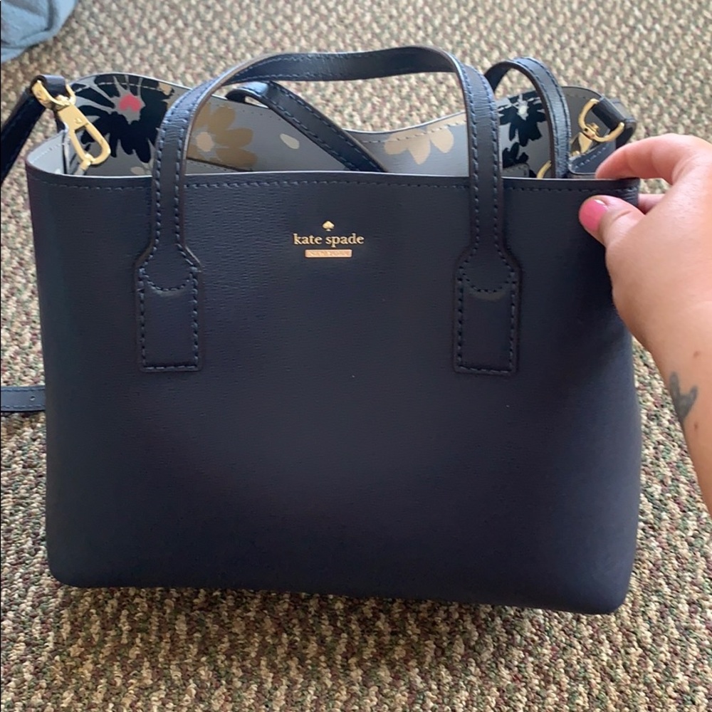Navy blue kate spade bag